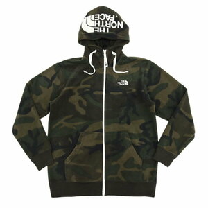 美品★THE NORTH FACE ザ・ノースフェイス REARVIEW CAMO FLEECE HOODIE リアビュー カモ フリース フーディ ジャケット L