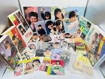 南野陽子 スケバン刑事 グッズセット アイドル カード 下敷 カセットシール カレンダー 写真 ビデオ VHS レトロ雑貨 当時物 現状品 _画像1