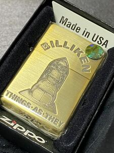 zippo ビリケン ゴールド 幸福の神 希少モデル 2010年製 BILLIKEN ケース 保証書付き