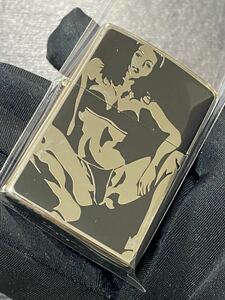 zippo セクシーガール 両面加工 特殊加工 希少モデル 2007年製 シルバーインナー 2007年製 