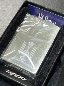 zippo Peace since 1946 限定品 両面加工 希少モデル 2016年製 ピース シルバー ケース 保証書付き