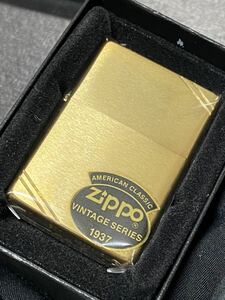 zippo ゴールド 1937レプリカ 両面コーナーカット 希少モデル ヴィンテージ 1989年製 GOLD VINTAGE SERIES ケース 保証書