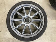 □5575 良品 BRIDGESTONE PRODRIVE GC-010E RAYS プリウス86 レガシィ 等 18インチ 7.5J +48 5H 100 アルミホイール 215/40R18 ADVAN FLEVA_画像2