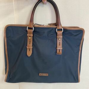 【中古品】Paul Smith ポールスミス ビジネスバッグ 紺 ネイビー