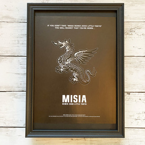 額装品◆MISIA REMIX 2000 LITTLE TOKYO /2000年代/ポスター風広告/A4サイズ額入り/アートフレーム　YC12-2