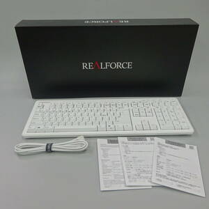 キーボード 東プレ REALFORCE R3 フル 静音 無線 ハイブリッドモデル 英語配列 108キー スーパーホワイト R3HB21★送料無料★