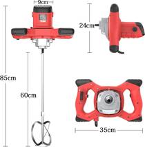 かくはん機 攪拌機 コンクリート ミキサー 電気セメントミキサー 6速調整可能 2100Wハイパワーモーター 操作簡単 取り付け簡単 _画像1