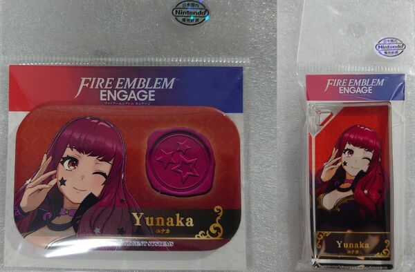 FEエンゲージ ユナカ スクエアカンバッジ＆キーホルダー ファイアーエムブレム Yunaka Fire Emblem