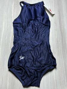 speedo T-バック（パッド付） 83ST-7014 ネイビー 紺 L 女子 スピード ミズノ スクール水着 未使用 昭和レトロ デッドストック SM3041