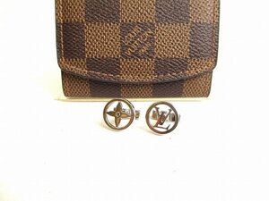 【未使用保管品】 ルイヴィトン LOUIS VUITTON モノグラムフラワー ブトン ドゥ マンシェット・LVキャッチ カフス メンズ