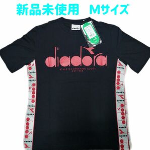 新品 ディアドラ Tシャツ ユニセックストップス M サイズ ブラック スポーツ