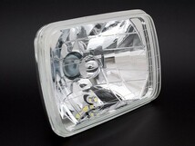 角目2灯式ヘッドライト ＭＲ２ SW20 2個セット ガラス製 セミシールドビーム 2灯角型 LED ポジション付 汎用_画像3