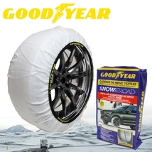 チェーン規制対応 GOODYEAR スノーソックス スーパータイプ XXL 2枚入 17インチ 265/70R17 グッドイヤー タイヤチェーン スノーチェーン_画像1