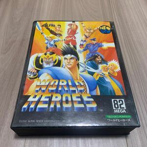 動作OK 現状販売 ALPHA WORLD HEROES ワールドヒーローズ ALH-005 NEOGEO ネオジオ ロムカセット ROMカセット