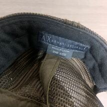 ARMANI EXCHANGE A/X アルマーニ エクスチェンジ メッシュキャップ ベースボールキャップ 帽子 ダメージ加工 ビンテージ風 メンズ バイカー_画像6