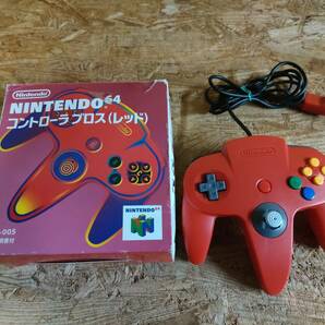 N64 ニンテンドウ64 コントローラー 赤 レッド ジャンク品の画像1