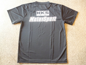 即納 HKS MOTORSPORT T-shirt Tシャツ BK ブラック Lサイズ (51007-AK247) 送料無料