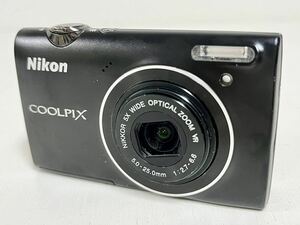 1h Nikon ニコン COOLPIX S5100 クールピクス コンパクト デジタル カメラ ブラック 黒 デジカメ コンデジ