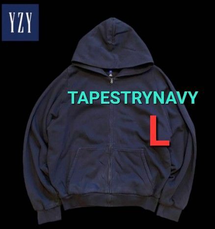 YEEZY GAP ZIP UPHOODIE TAPESTRY NAVY パーカー