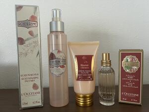 ロクシタン　LOCCITANE ローズ香水・ハンドクリーム・化粧水3点セット　ローズ ガーデンオードトワレ　オーデキャトルレーヌ EDT 香水20ml