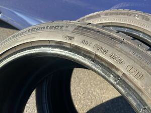 225/40R18 Continental Conti Sport Contact 5 19年製 2本セット 走行約1000km