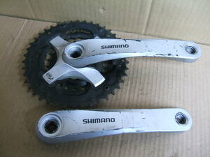 中古 一体型クランクセット 175mm-42-34-24T SHIMANO FC-TY501 　593