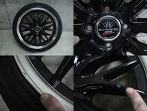 軽自動車に、ロクサーニ、5J×16、オフセット+45、PCD100◆165/45R16タイヤ付き◆4本セット、中古品、軽四サイズ_画像3