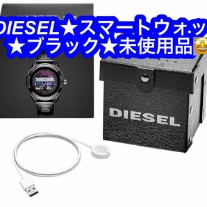 Diesel On メンズ 4 金属とシリコン タッチスクリーン スマートウォッチ 心拍数 GPS 接触しないペイド ★未使用品