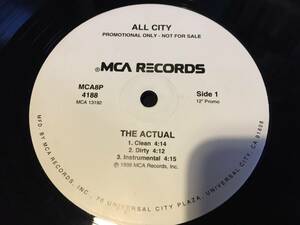 ★All City / The Actual Promo 12EP ★Qsjn2★ 