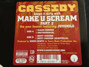 ★Cassidy Featuring Juvenile / Make U Scream Part 2 12EP ★Qsjn2★