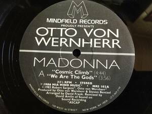 ★Madonna & Otto Von Wernherr / Cosmic Climb 12EP ★Qsjn4★ Mindfield Records MRS 102