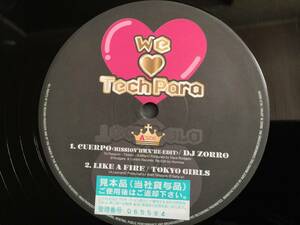 ★We Love TechPara 12EP ★Qsavj★ Avex Trax VEJT-89209, DJ Zorro, Tokyo Girls, Concept One, Move