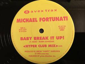 ★Michael Fortunati / Baby Break It Up (Remix) 12EP ★Qsavj★ Avex Trax AVJT-2291