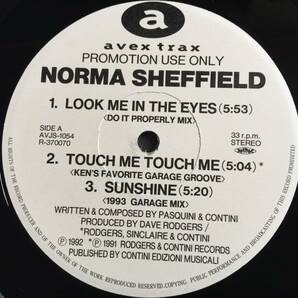 ★Norma Sheffield / Look Me In The Eyes 12EP ★Qsavj★ Avex Trax AVJS-1054の画像1