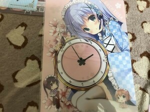 d036クリアファイル　ご注文はうさぎですか?　チノ、ココア、リゼ、千夜、シャロ(三輪フタバ) /CHOCOLATE CUBE