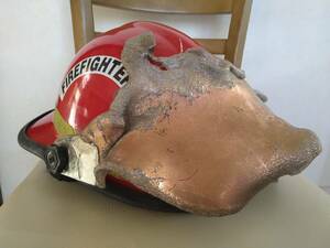  American Bullard company manufactured fire fighting helmet fire - man helmet America the US armed forces 