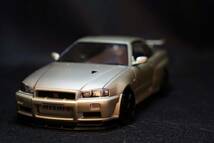 タミヤ ニッサンR34 スカイライン GT-R 完成品　1/24_画像1