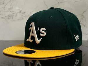 【未使用品】31F★NEW ERA 9FIFTY×MLB オークランド アスレチックス Oakland Athletics コラボ キャップ CAP《サイズ SMALL-MEDIUM》