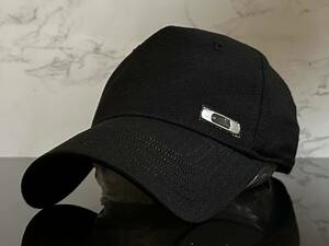 【未使用品】50F★OAKLEY オークリー キャップ 帽子 CAP 上品で高級感のあるブラックの伸縮素材にメタル製ロゴ♪《伸縮前56㎝～59㎝位迄》