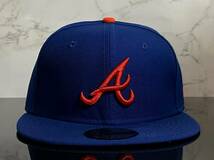 【未使用品】54A★NEW ERA ニューエラ 59FIFTY×MLB アトランタ ブレーブス Atlanta Braves コラボキャップ 帽子 CAP《SIZE7 1/4・57.7㎝》_画像2