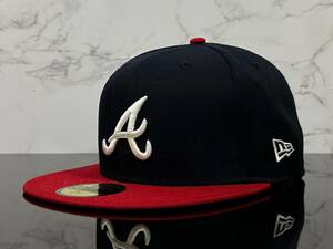 【未使用品】15C★NEW ERA ニューエラ 59FIFTY×MLB アトランタ ブレーブス Atlanta Braves コラボキャップ CAP帽子《SIZE 7 3/8・58.7㎝》