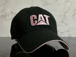 【未使用品】54D 訳あり★Caterpillar キャタピラー CAT キャット キャップ 帽子 CAP クールなブラックのコットン素材！《FREEサイズ》