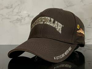 【未使用品】44F★CATERPILLAR TINAJA HILLS キャタピラー ティナジャ ヒルズ キャップ 帽子 CAP ブラウンのコットン素材《FREEサイズ》