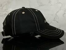 【未使用品】48D クール★JOHN DEERE ジョン・ディア キャップ 帽子CAP クールなブラックのコットン素材にライトグレーロゴ《FREEサイズ》_画像3
