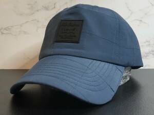 【未使用品】92S★Levi’s リーバイス キャップ 帽子 CAP 上品で高級感のあるデザインのブルーグレー ポリエステル素材！《FREEサイズ》