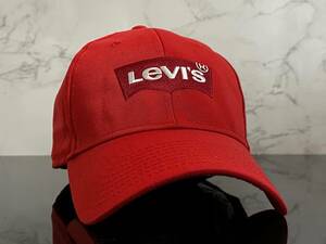 【未使用品】203T★Levi’s リーバイス キャップ 帽子 CAP クールなレッドのコットン素材にオリジナルロゴとレッドタグ！《FREEサイズ》