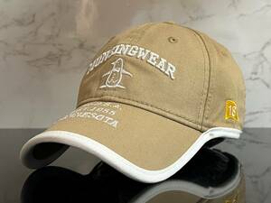 【未使用品】45F★Munsingwear マンシングウェア ゴルフ キャップ 帽子 CAP 上品で高級感のあるデザインのコットン素材♪《FREEサイズ》