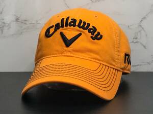 【未使用品】48D 希少★Callaway Golf キャロウェイ ゴルフ キャップ 帽子 希少でお洒落なオレンジにRAZRのシリーズロゴ♪《FREEサイズ》