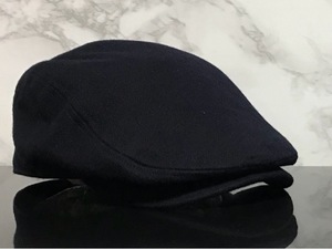 【未使用品】130F 上品★TOMMY HILFIGER トミー ヒルフィガ－ ハンチング 帽子 CAP 上品で高級感のあるダークネイビー♪《SIZE57㎝位》　