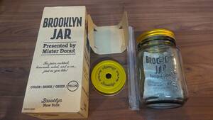 ★☆ミスタードーナツ BROOKLYN JAR イエロー 未使用品☆★ブルックリンジャー 箱付き